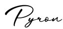 单词Pyron书写