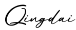 单词Qingdai书写