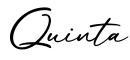 单词Quinta书写
