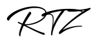 单词RTZ书写