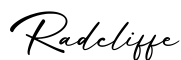 单词Radcliffe书写