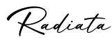 单词Radiata书写