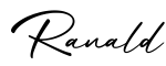 单词Ranald书写