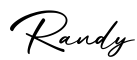 单词Randy书写