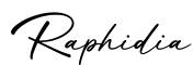 单词Raphidia书写