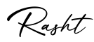 单词Rasht书写