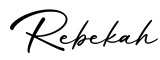 单词Rebekah书写