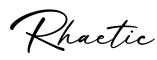 单词Rhaetic书写