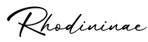 单词Rhodininae书写