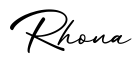 单词Rhona书写