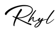 单词Rhyl书写