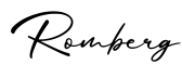 单词Romberg书写
