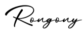 单词Rongony书写