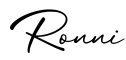 单词Ronni书写