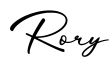 单词Rory书写