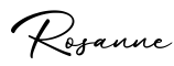 单词Rosanne书写