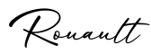 单词Rouault书写