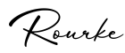 单词Rourke书写