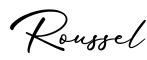 单词Roussel书写