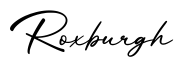 单词Roxburgh书写