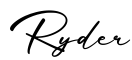 单词Ryder书写