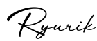 单词Ryurik书写