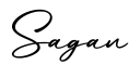 单词Sagan书写