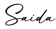 单词Saida书写
