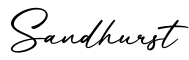 单词Sandhurst书写