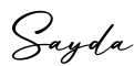 单词Sayda书写