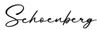 单词Schoenberg书写