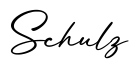 单词Schulz书写