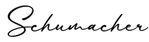 单词Schumacher书写