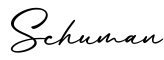 单词Schuman书写