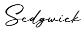 单词Sedgwick书写