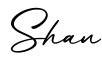 单词Shan书写