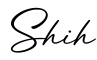 单词Shih书写