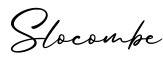 单词Slocombe书写