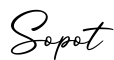 单词Sopot书写