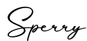 单词Sperry书写