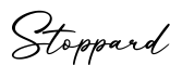 单词Stoppard书写