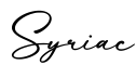 单词Syriac书写