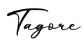 单词Tagore书写