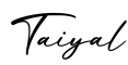 单词Taiyal书写