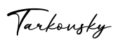 单词Tarkovsky书写