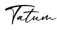 单词Tatum书写