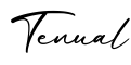 单词Tenual书写