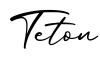 单词Teton书写