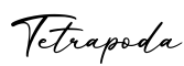单词Tetrapoda书写