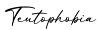 单词Teutophobia书写